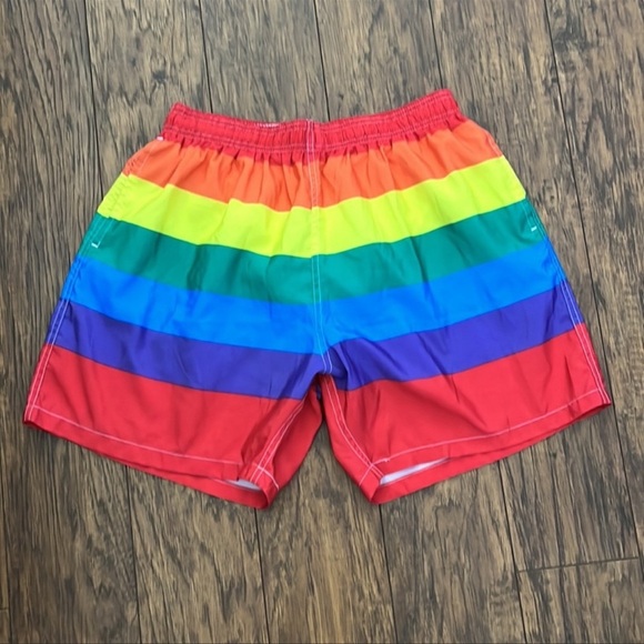 Uzzi active wear rainbow shorts swim gay pride - Picture 2 of 10